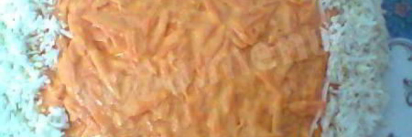 Салат в виде сердца