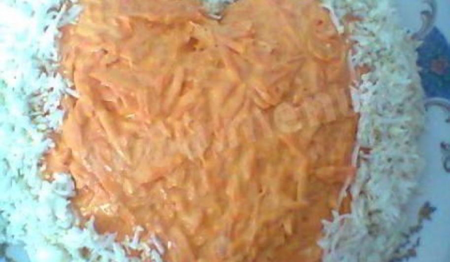 Рецепт салата в виде сердца