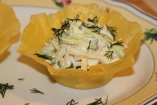 Салаты с кальмарами