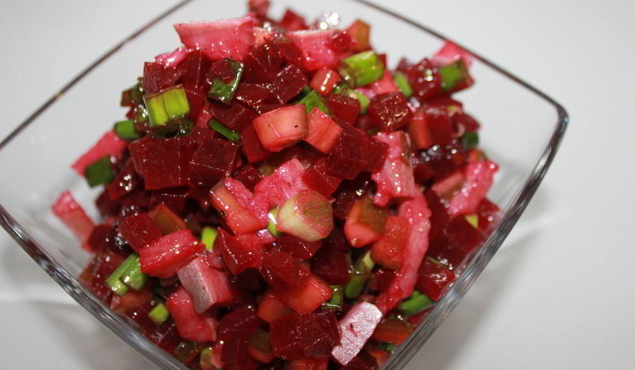 Рецепт ленивого винегрета с селедкой