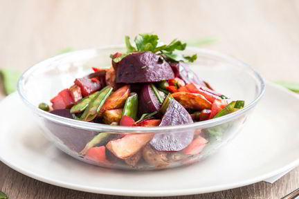 Винегрет из печеных овощей