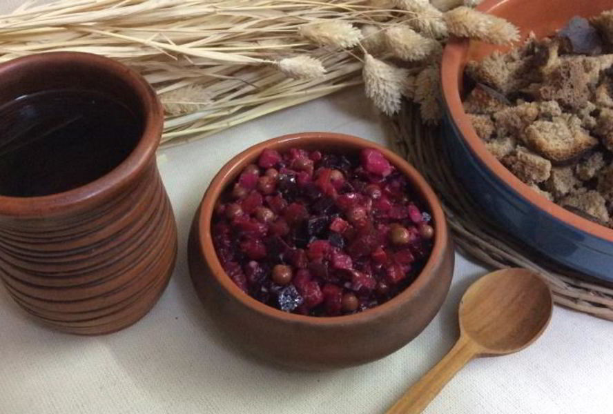 Винегрет из запеченных овощей