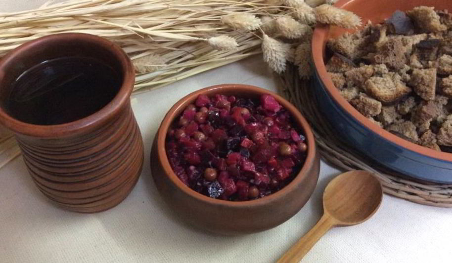 Рецепт винегрета из запеченных овощей