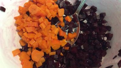 винегрет из запеченных овощей