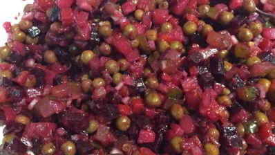 винегрет из запеченных овощей