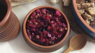 винегрет из запеченных овощей