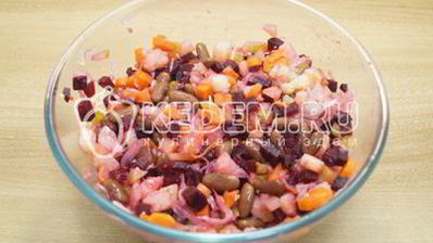 винегрет классический с фасолью