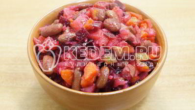 винегрет классический с фасолью