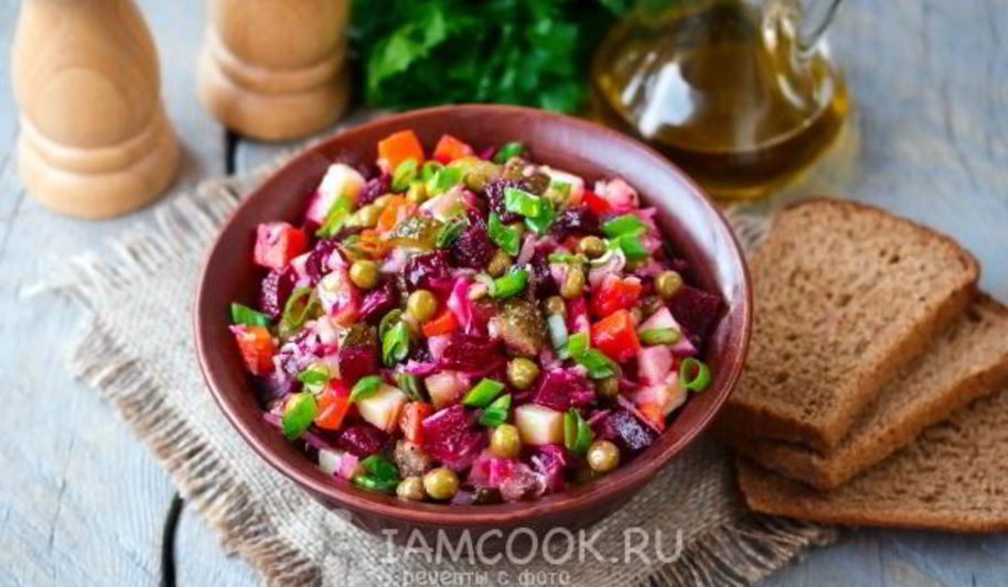 Рецепт винегрета классического с горошком