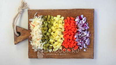 винегрет классический с горошком