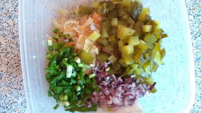 винегрет классический с заправкой