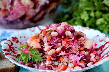 Винегрет с фасолью