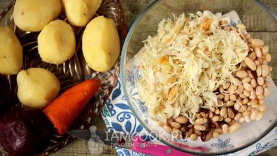 винегрет с фасолью