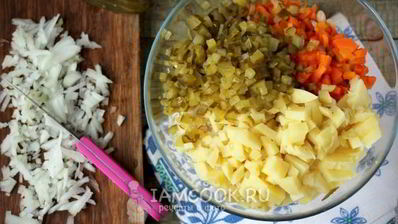 винегрет с фасолью