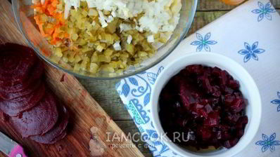 винегрет с фасолью