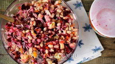 винегрет с фасолью