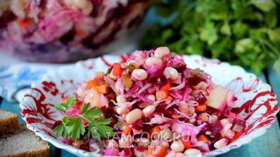 винегрет с фасолью