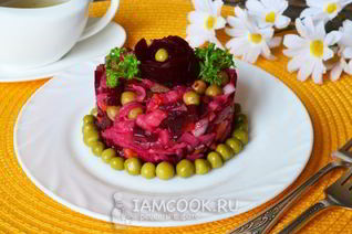 Винегрет с горошком и капустой