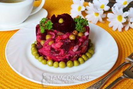 Винегрет с горошком и капустой