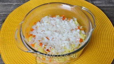 винегрет с горошком и капустой