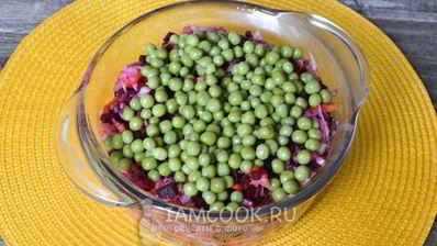 винегрет с горошком и капустой
