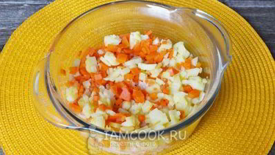 винегрет с горошком и капустой