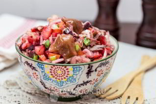 Винегрет с грибами