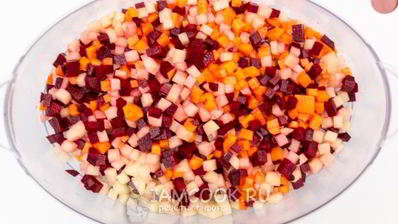 винегрет с грибами