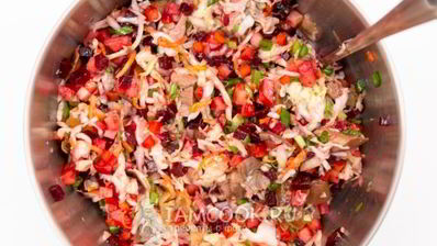 винегрет с грибами