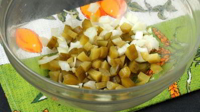 винегрет с маринованной тыквой