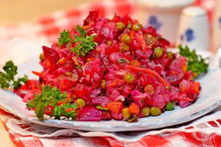 Винегрет с морковкой по-корейски