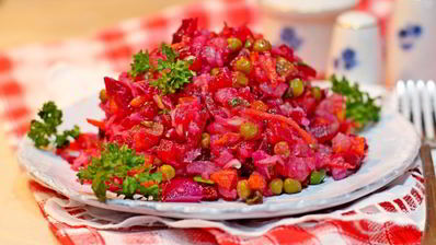 винегрет с морковкой по-корейски