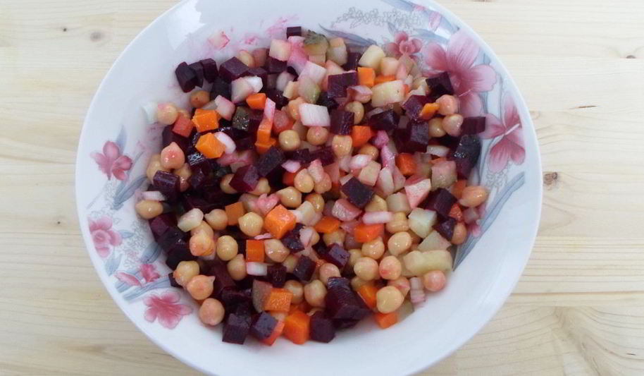 Рецепт винегрета с нутом