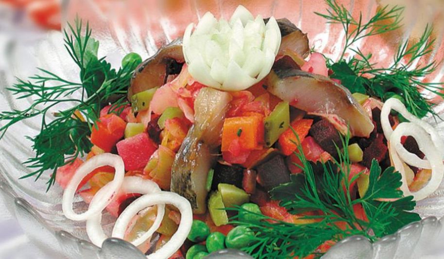 Рецепт винегрета с сельдью