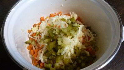 винегрет с соленой сельдью