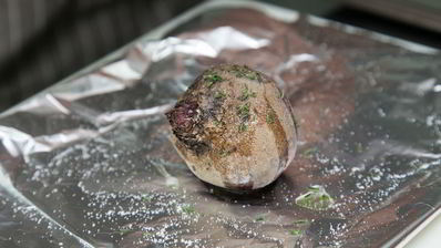 винегрет с тыквой и килькой