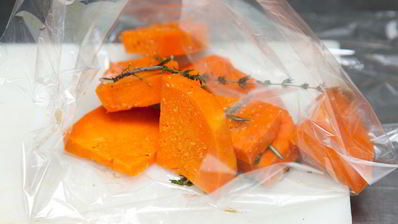 винегрет с тыквой и килькой