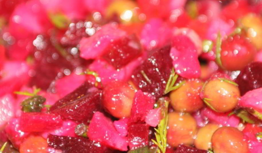 Рецепт винегрета с зеленым горошком