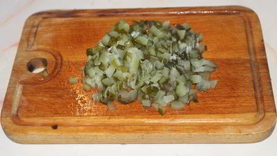 винегрет с зеленым горошком