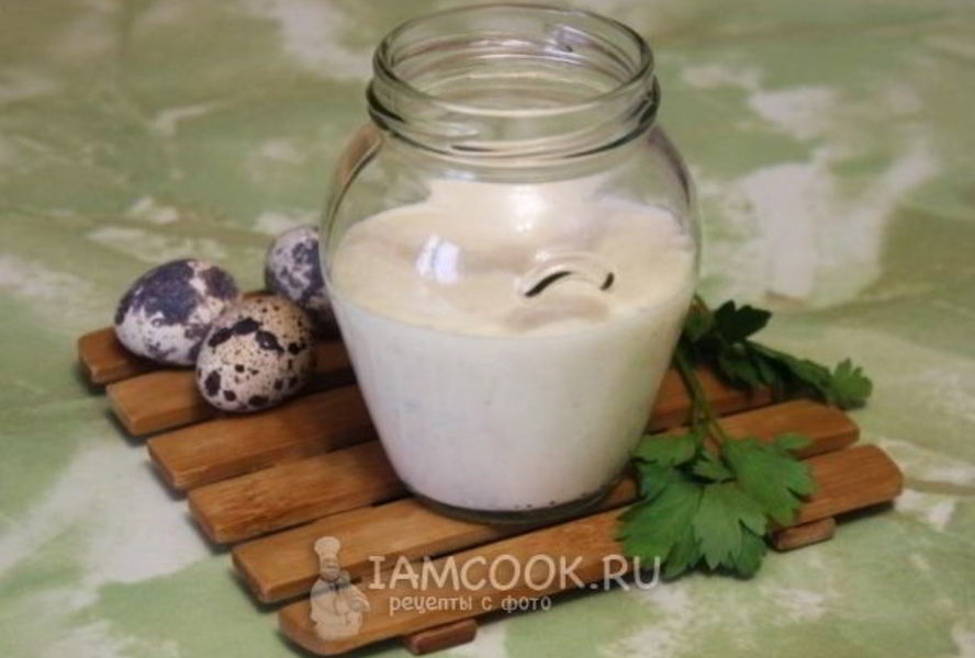 Домашний майонез из перепелиных яиц