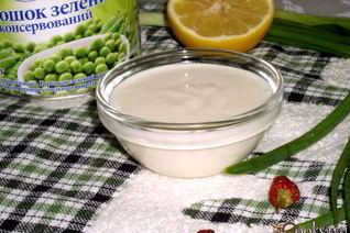 Майонез из горошка
