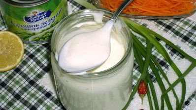 майонез из горошка