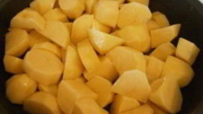 картофельный соус с курицей