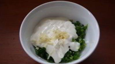 кефирный соус с зеленью