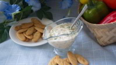 кефирный соус с зеленью