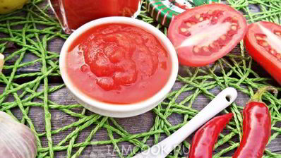 кетчуп из помидоров с яблоками на зиму