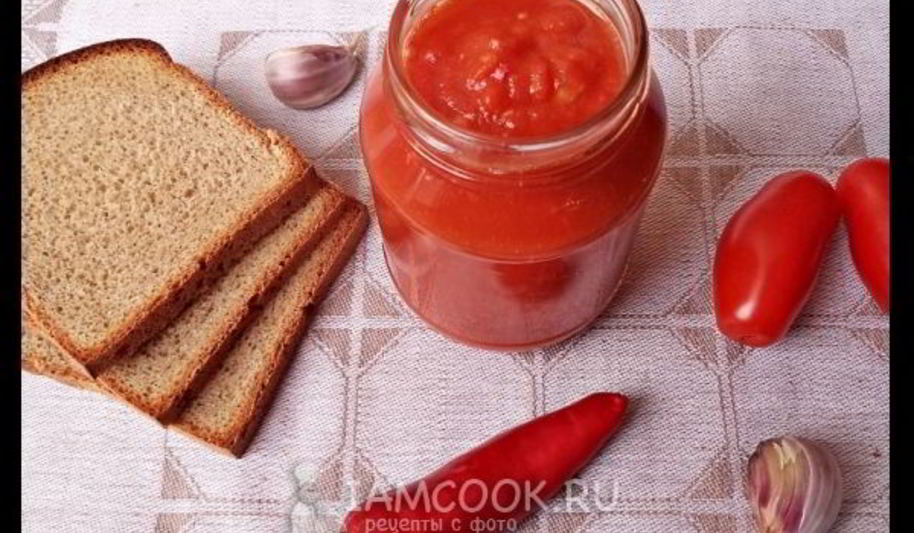 Рецепт кетчупа на зиму из помидоров с чесноком