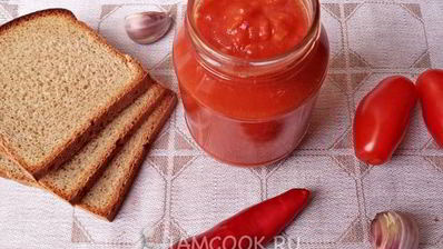 кетчуп на зиму из помидоров с чесноком