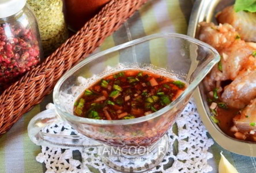 Маринад для рыбы с красным вином и бальзамиком