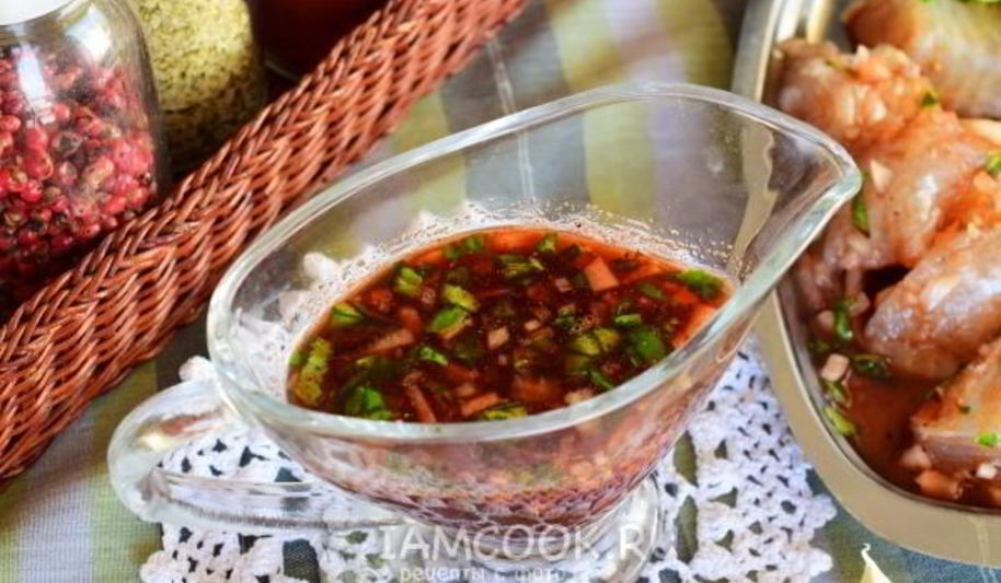 Рецепт маринада для рыбы с красным вином и бальзамиком